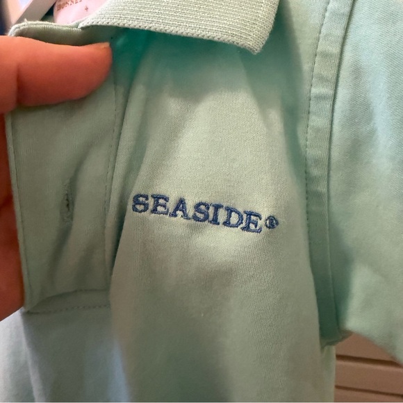The Beaufort Bonnet Company + The Seaside Style Collaboration Seafoam Polo 2T - Picture 3 of 4